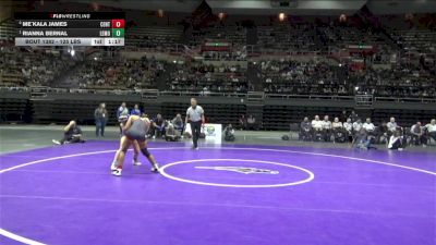 125 lbs Final - Me`Kala James, Central vs Rianna Bernal, Lemoore