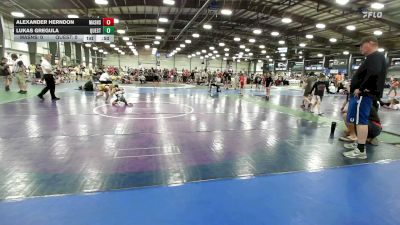 52 lbs Quarterfinal - Alexander Herndon, Mat Assassins Black - EL vs Lukas Gregula, Quest School Of Wrestling ES - EL