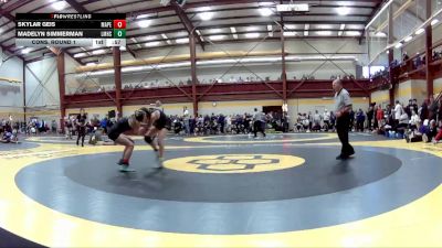 135 lbs Cons. Round 1 - Madelyn Simmerman, Little Miami High School vs Skylar Geis, Perry (Massillon)