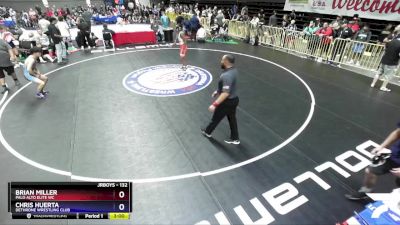 132 lbs Cons. Round 5 - Brian Miller, Palo Alto Elite WC vs Chris Huerta, Dethrone Wrestling Club