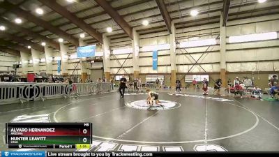 85 lbs Quarterfinal - Alvaro Hernandez, Arizona vs Hunter Leavitt, Utah