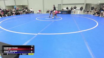 105 lbs Placement Matches (8 Team) - Kameyah Young, Illinois vs Kailey Salazar, California Blue