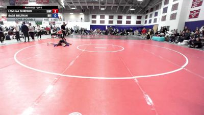 103 lbs Cons. Round 2 - Sage Beltran, Missouri Valley College vs Lemuna Gurisho, Hawkeye Community College