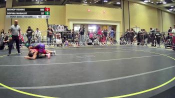 120 lbs Rr Rnd 1 - Bishop Rening, Wright Wreslting Academy vs Sophia Mabalot, Elite WC Hawaii