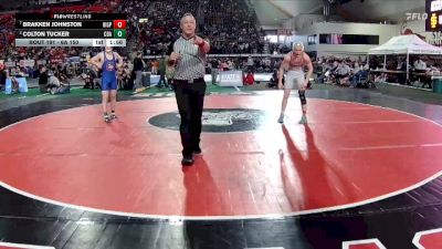 6A 150 lbs Quarterfinal - Brakken Johnston, Highland vs Colton Tucker, Coeur D Alene
