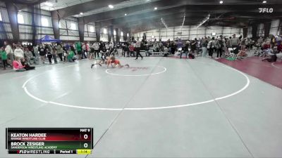 80 lbs Quarterfinal - Brock Zesiger, Sanderson Wrestling Academy vs Keaton Hardee, Ravage Wrestling Club