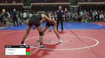 172 lbs Cons. Round 4 - Christian Mertz, Harvey-Wells County vs Chancy Segeberg, Montana Disciples