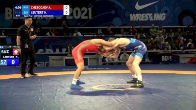 61 kg Round Of 16 - Artur Sergeevitch Chebodaev, Rus vs Nino Leutert, Sui