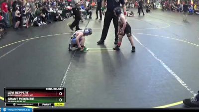 64 lbs Cons. Round 1 - Grant McKenzie, Jr Marauders WC vs Levi Reppert, Black Knights Youth WC