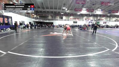 117 lbs Cons. Round 4 - Alexandra Waitsman, William Jewell College vs Leiannah Landreth, Fort Hays State
