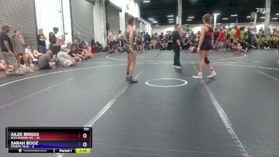 135 lbs Round 4 (8 Team) - Ailee Briggs, Buccaneers WC vs Sarah Booz, Xtreme Team