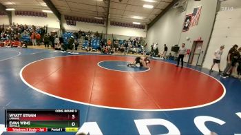 132B Cons. Round 3 - Evan Wing, Buffalo vs Wyatt Strain, Laramie