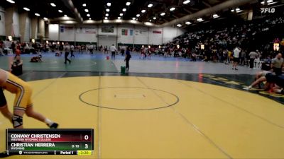 149 lbs Quarterfinal - Conway Christensen, Western Wyoming College vs Christian Herrera, Wyoming