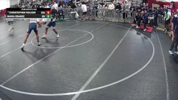 138 lbs Champ. Round 2 - Christopher Walker, Spring Valley vs Maika Ebanez, Kamehameha Schools- Hawaii Boys