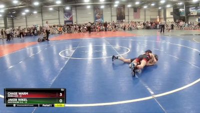 72 lbs Rd# 1 9:00am Friday - Chase Warm, Rebellion vs Jakeb Wikel, Westshore D.S.