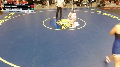 170 lbs Champ. Round 3 - Daniela Velazquez, Unattached vs Brynn Swyers, Unattached