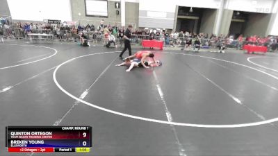 190 lbs Champ. Round 1 - Quinton Ortegon, Team Nazar Training Center vs Breken Young, Ellsworth