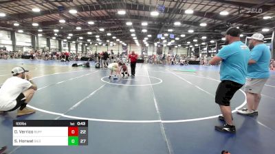 100 lbs Rr Rnd 3 - Delo Verrico, Buffalo Valley Wrestling Club - Black vs Slade Horwat, Silo