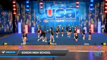 Edison High School [2019 Large Varsity Show Cheer Intermediate (17-20) Day 1] 2019 USA Spirit Nationals