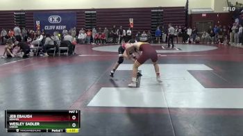 120 lbs Cons. Round 1 - Wesley Sadler, Lisbon vs Jeb Ebaugh, Denver