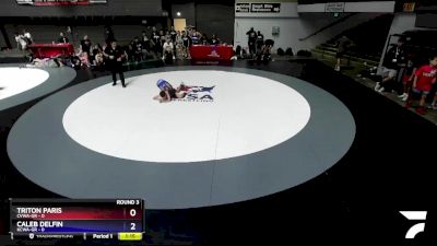 83 lbs Round 3 (10 Team) - Triton Paris, CVWA-GR vs Caleb Delfin, KCWA-GR