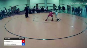 52 lbs Round Of 32 - Isaac Mayora, Stampede Wrestling Club vs Maksim Mukhamedaliyev, Illinois