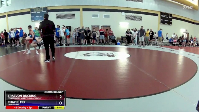 106 lbs Champ. Round 1 - Traevon Ducking, Contenders Wrestling Academy ...