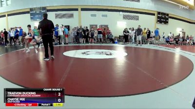 106 lbs Champ. Round 1 - Traevon Ducking, Contenders Wrestling Academy vs Chayse Mix, Unattached