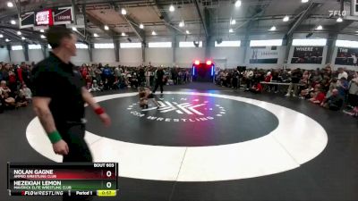 52 lbs 1st Place Match - Hezekiah Lemon, Maverick Elite Wrestling Club vs Nolan Gagne, Amped Wrestling Club