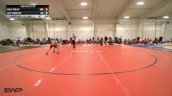 117 lbs Rr Rnd 4 - Lilly Kelly, Perry Girls Wrestling Club vs Lily Duncan, Altus Girls