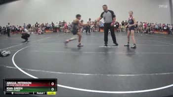 85 lbs Quarterfinal - Abigail Peterson, Big Game Wrestling Club vs Kian Green, Morris Fitness