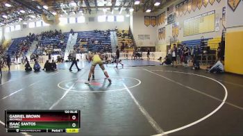 120 Blue Quarterfinal - Isaac Santos, Camden vs Gabriel Brown, Buchholz