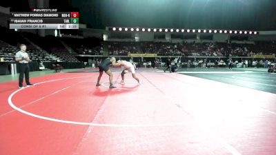 197 lbs Consi Of 8 #1 - Matthew Porras Diamond, Menlo-NCWA vs Isaiah Francis, Tarleton State