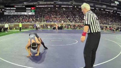 D2-120 lbs Cons. Round 1 - Jack Hayes, John Glenn HS (Bay City) vs Nick Wade, Eaton Rapids HS