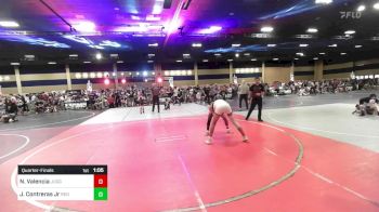 123 lbs Quarterfinal - Nickolas Valencia, Juggernaut WC vs Jose Contreras Jr, Red Wave WC