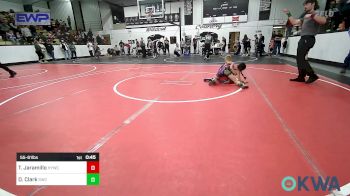 55-61 lbs Rr Rnd 4 - Trinity Jaramillo, Hilldale Youth Wrestling Club vs David Clark, Salina Wrestling Club