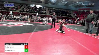 55 lbs Round Of 16 - Easton Williams, Oklahoma Phantom Wrestling Club(OPWC) vs Aksel Davis, Tahlequah Wrestling Club