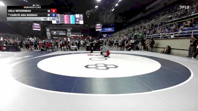 110 lbs Champ. Rd Of 64 - Leila Witzerman, CA vs Carlye Ana Boenau, NY