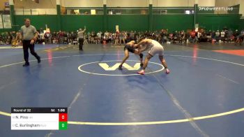 152 lbs Prelims - Nick Pino, LaSALLE INSTITUTE vs Cuinn Burlingham, Fulton