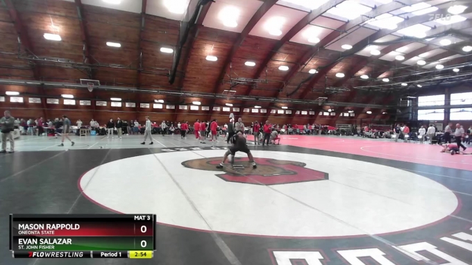 Mason Rappold 165 lbs Champ. Round 2 - Mason Rappold, Oneonta State vs Evan Salazar ...