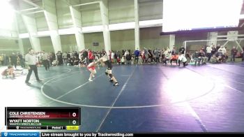 110 lbs Cons. Round 2 - Cole Christensen, Sanderson Wrestling Academy vs Wyatt Norton, Wasatch Wrestling Club