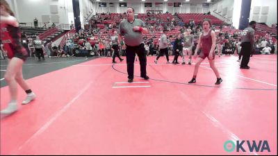 75-80 lbs Rr Rnd 2 - Lucy Chill, Perry Wrestling Academy vs Brooklynn Cline, Maize Kids Wrestling Club