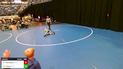 5th - 6th grade - 67 Quarters - Noah Thayer, MWC Wrestling Academy vs Koyie Thompson, Big Game Wrestling Club