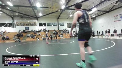 138 lbs Round 1 - Elliana Balderrama, Joliet Junior College vs Emma Skipper, Trine