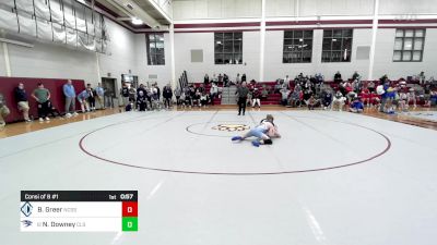 120 lbs Consi Of 8 #1 - Ben Greer, North Cobb Christian vs Noah Downey, Charlotte Latin