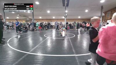 70 lbs Consi Of 16 #2 - Riley Rollman, Mohnton vs Dylan Shefler, West Wyoming