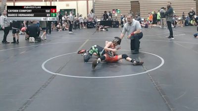 72 lbs Round 5 (8 Team) - Cayden Comfort, Team Catalyst vs Marco Hernandez, Revival