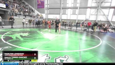 62 lbs Quarterfinal - Madilynn Lensegrav, Askeo International Mat Club vs Dahlia Torres-Sanchez, Mat Demon WC