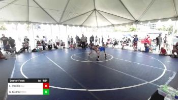 88 lbs Quarterfinal - Logan Padilla, Silverback WC vs Giovani Suarez, Rough House