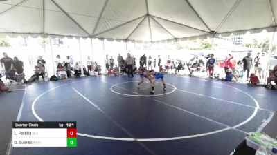 88 lbs Quarterfinal - Logan Padilla, Silverback WC vs Giovani Suarez, Rough House